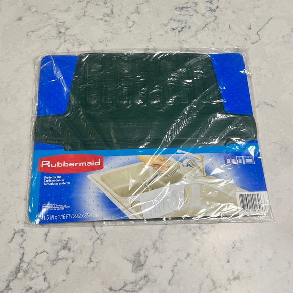 Vintage 1994 Rubbermaid Sink Divider Protector Mat Green NEW IN PACKAGE - Picture 1 of 16